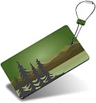Lewis N. Clark Tag de bagages vert de voyage, Arbres, Bleu, Taille unique, Tag de bagage vert de Voyage, Arbre