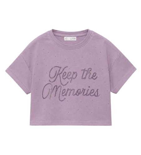 Image of Alan Jones Clothing Girls Short Length T-Shirt | Short Length Drop Shoulder Tee | Printed Casual Top for Girls | 6-14 Years