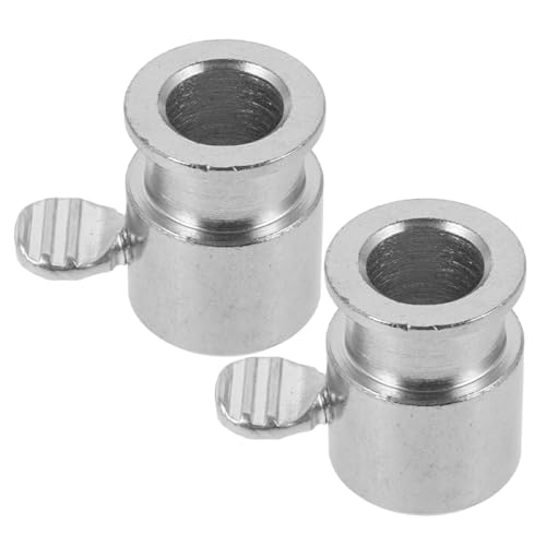 Toyvian 2 Pezzi Accessori Barbecue Gas Spiedo Rotante in Cromato con Manicotto Limitatore Asta Bilanciere per Elettrica Fermo Spiedo Robusto per Cottura Uniforme e Sicura