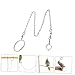 VICASKY Foot Chain Stainless Steel Parrot Ankle Leash Bird Safety Accessory for Flying Training and Easy to Use for Parrots and Other Birds