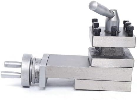 90mm Lathe Tool Holder, WM180V Mini Lathe Quick Change Tool Post, Lathe Tool Post Holder,For DIY Small Lathes And Miniature Lathes-Black+Silver