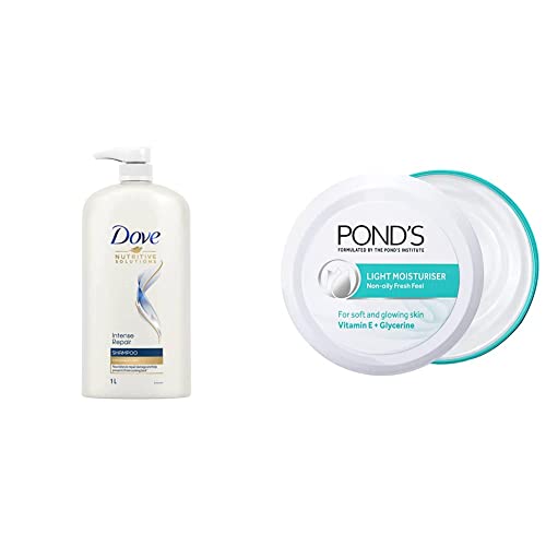 Image of Dove Intense Repair Shampoo, 1L & Pond's Light Moisturiser, 250ml