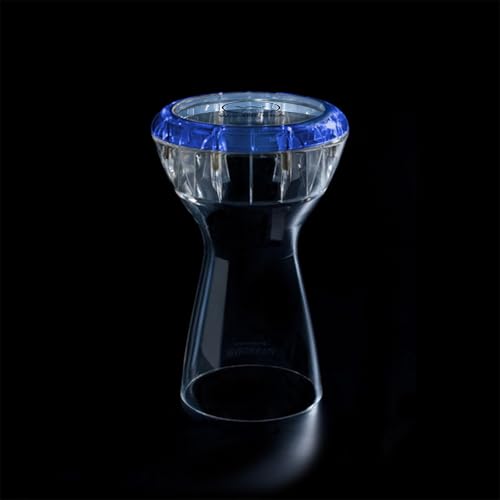 Image of DAR-BL Wambooka Touring Series Diamond Wet & Dry Darbuka | 8.75 inch Head & Unbreakable PC Body | Lightweight Drum for Deep Bass & Crisp Highs | Includes Padded Bag, Allen Key & Learning Course | Blue