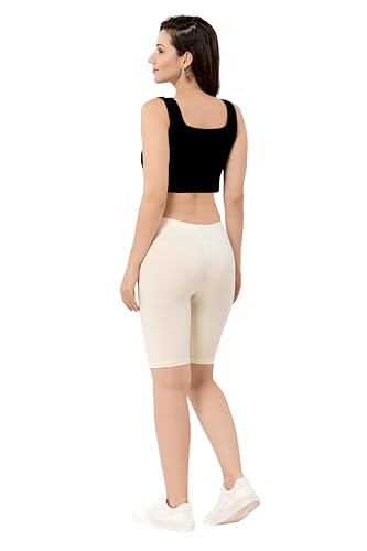 Image of TRASA Women's Cotton Fashion Biker Workout Cycling Shorts, Avialable Sizes: S,M,L,XL,2XL,3XL