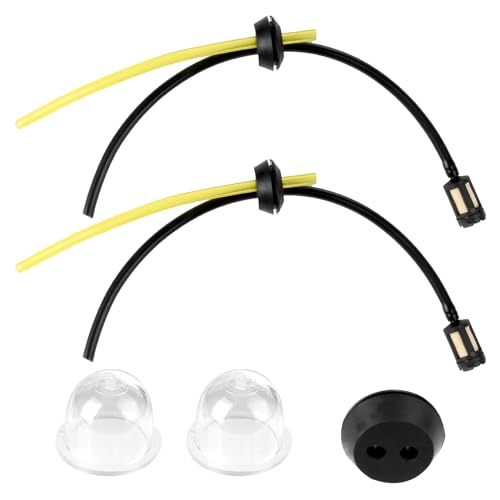 Lot de 5 Pièces Durite Essence Universelles avec Filtre pour Tondeuses, Taille-Haies, Débroussailleuses - 2 et 4 Temps