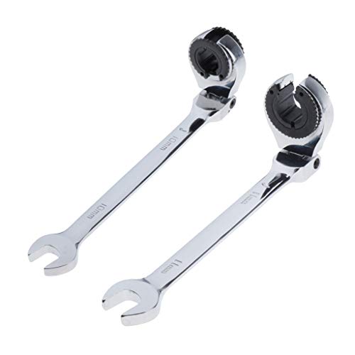 LOVIVER 2x Chaves De Chave De Catraca Para Tubos Cabeça Flexível 72