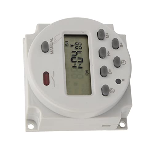 SIXRUN Control Automatizado por Conveniencia con un Interruptor de Temporizador Digital Programable de Tipo Pequeño Tipo 7, Protección Apagado Energía Extendido, Amplia Versatilidad la Aplicación