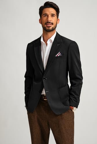 PJ PAUL JONES Mens Blazer Vintage Corduroy Jacket Formal Classic Two Buttons Sport Coats2