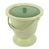 Discreto e dignitoso: il design unisex del vaso da notte garantisce la privacy necessaria e offre una soluzione rispettosa per il wc accanto al letto per adulti o per le esigenze di wc da viaggio portatile, vasino da viaggio, vasino portatile