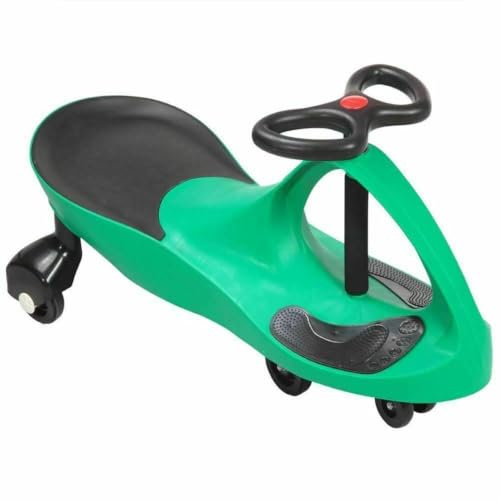 Rexco Swing Car Ride On Swivel Scooter Childrens Toy Kids Wiggle Gyro Twist And Go Xmas (Green)
