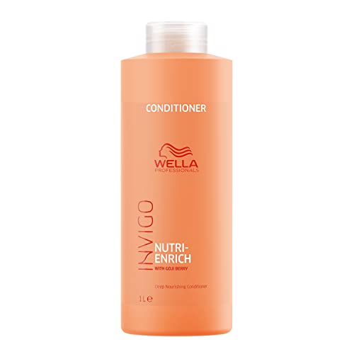 Wella Professionals Invigo Nutri-Enrich Professional Hair Care, Repair Dry Damaged Hair, Deeply Nourishing, Conditioner 1 L