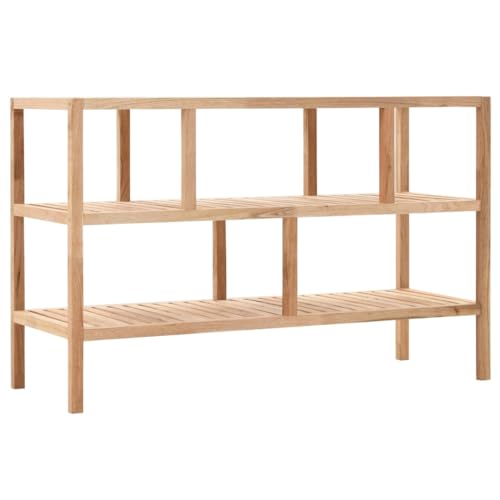 Tomostar Étagère de Salle de Bain, Meuble à Chaussures Meuble Salle de Bain Bois de Noyer Massif...