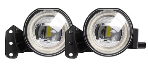 Feu brouillard pour BMW E46 E60 E90 525i 325i avec lampe LED et œil d'ange blanc bleu