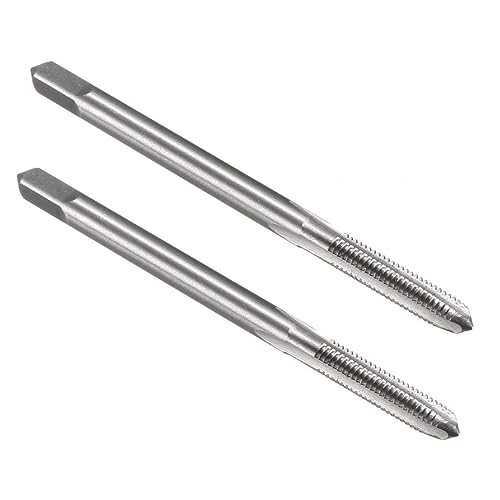 Image of TOP-VIGOR 2Pcs M3 x 0.5mm Metric Machine Tap, H2 HSS Uncoated 3 Flutes Taper Plug Metric Tap, 0.5mm Pitch Screw Thread Tapping Threading Machinist Repair DIY Tool