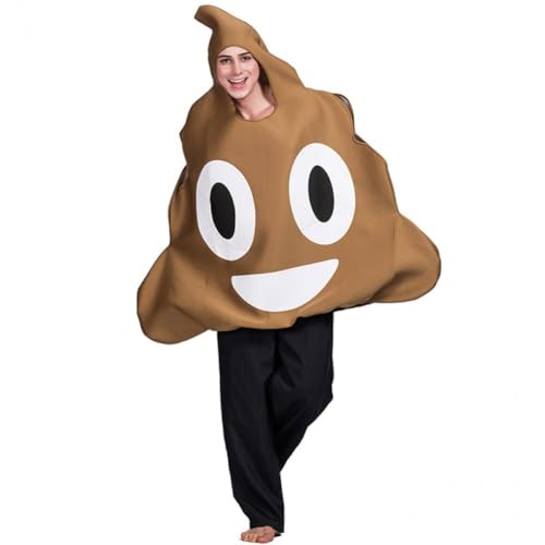Bemvp Costume De Crotte Drôle pour Adultes, Déguisement d'halloween, Déguisement De Comédie, Déguisement De Fête d'halloween, De Noël, Cosplay