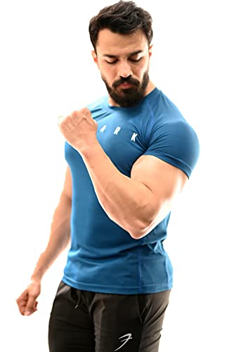 Image of FUAARK Men's Round Neck Slim fit Gym & Active wear Sports T-Shirt for Workout & Casual Wear