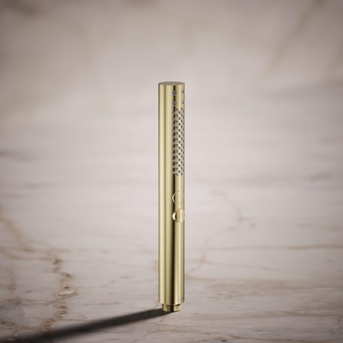 Regadera manual redonda Kohler Shift®+ de dos funciones, caudal 1.75 gpm, acabado dorado francés vibrante miniatura 2