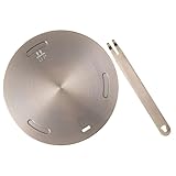 POPETPOP Induktionskochfeld Adapterplatte aus Edelstahl und Aluminiumlegierung Wärmeverteiler für Gasherde Kleine Kompakte Induktionsplatte zur Effizienten Wärmeverteilung