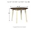 Signature Design by Ashley Woodanville Dining Room Table, Two-Tone White