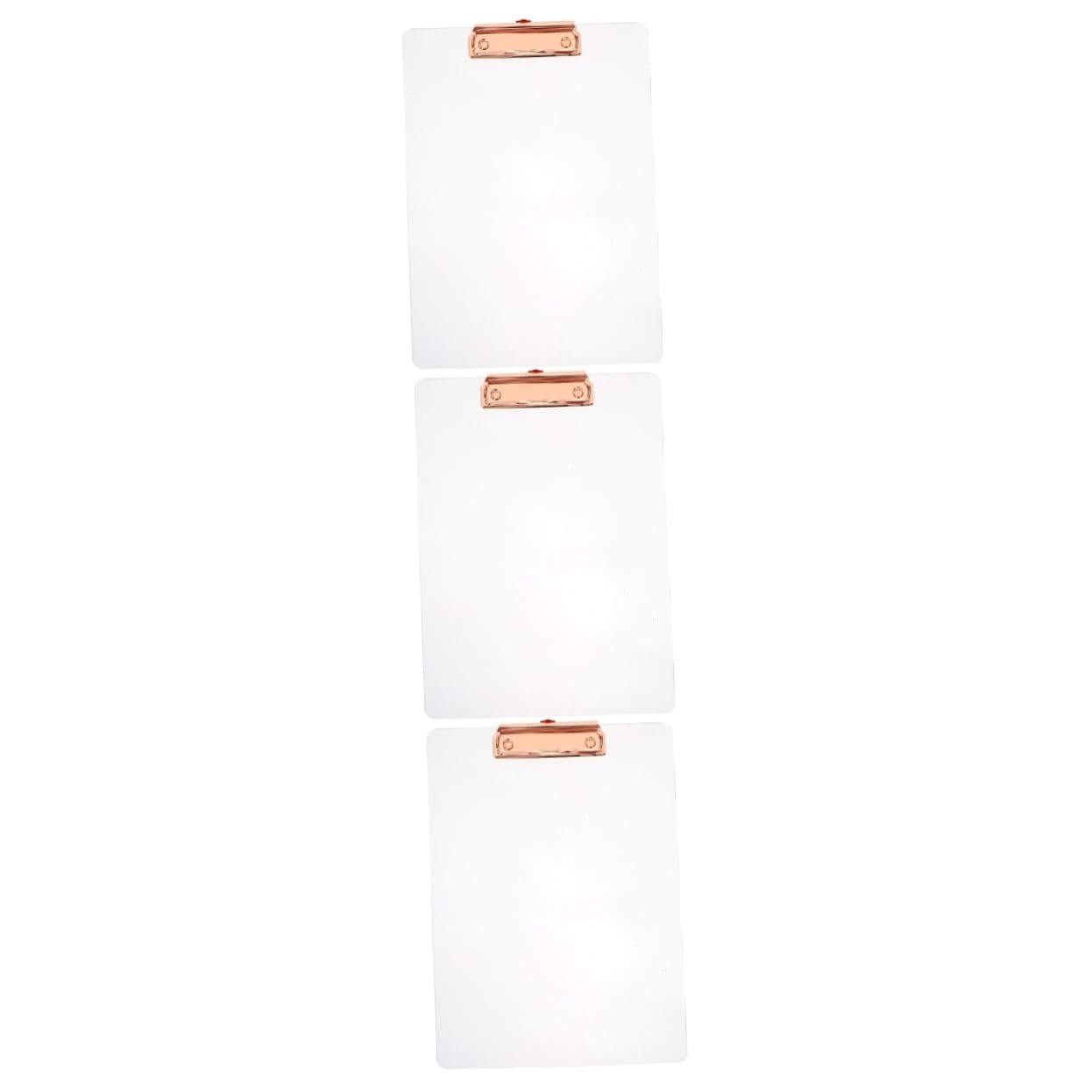 Gadpiparty 3 Piezas De Tablero De Carpeta Transparente Para Escribir Portapapeles Para Portapapeles Carpeta Transparente Portapapeles Dorado Portapapeles Pequeño Para Aula Carpeta De