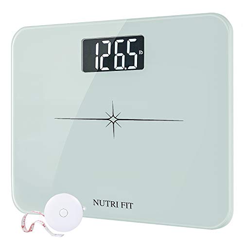 High Precision Digital Body Weight Bathroom Scale with Ultra Wide Platform and Easy-to-Read