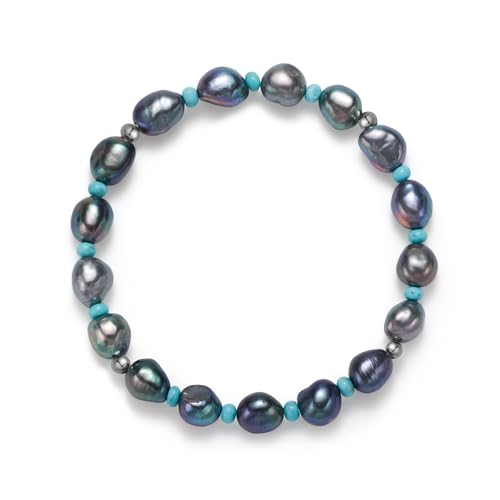 Freshwater Pearl Bracelets For Women White Beaded Stretch Bracelet 7 Inches - image 6