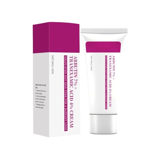 Arbutin 7% + Tranexamic Acid 4% Cream - Skin Care Dark Discoloration Corrector | Niacinamide for Hyperpigmentation, Freckles, Blemishes & Uneven Tone | Oil-Free Moisturizer for Men, Women & Teenagers