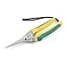 Aexit Yellow Green Hand Operated Tools Plastic Coated Handle Spring Loaded Multifunctional Scissors Shears 8