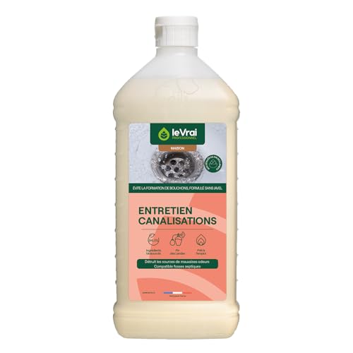 Le True Professional – Producto de mantenimiento de tuberías – Compatible con fosas sépticas – Perfume Pin des Landes – Fabricación francesa – Botella de 1 L