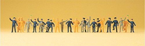 Personnel de gare Preiser 1/87 rompez la monotonie de vos quais vides avec 24 figurines