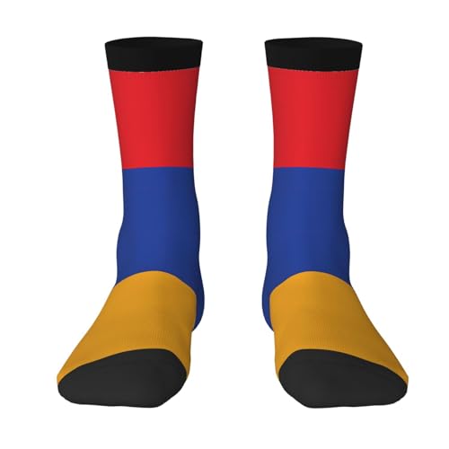 ZQYTGFDC Chaussettes longues respirantes avec motif drapeau de l'Arménie Unisexe