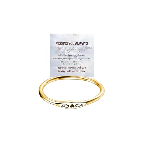 Bague ailes d ange et coeur en acier à porter au quotidien pour se souvenir