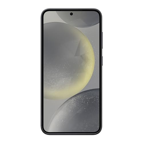 Image of Samsung Galaxy S24 Vegan Leather Phone Case, Protective Cover with Soft Touch, Elegant Design, Scratch Protection, US Version, GP-FPS921HCABW, Black