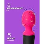 MySecretCase Massagegeräte Sexspielzeug für Frauen - Erotik Wibrator Paare, Wand Paarvibrator fuer die Frau, Auflegevibrator Massagestab fur die Rücken, Vibratoren Sex Massager, Vibration (Fuchsia) – Bild 5