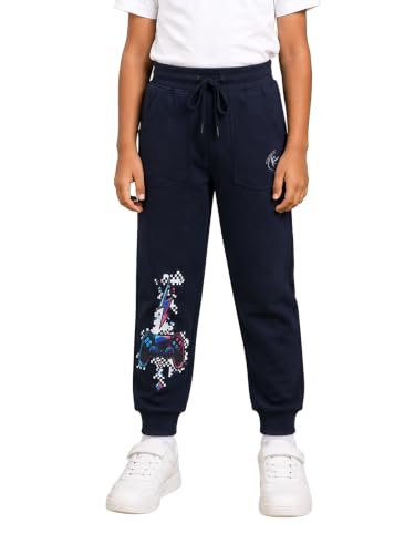Image of KiddoPanti Boys Solid Fleece Track Pants | Cotton Poly Fleece Fabric | Ankle Length Bottom Rib | 2 Front Patch Pocket | Elastic Waist & Drawcord | Jogger Track Pants for Boys