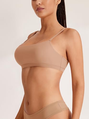 REORIA Women's Basic Scoop Neck Wireless No Padding Bralette Ultra Comfortable Soft Smoothing Seamless No Underwire Bras2