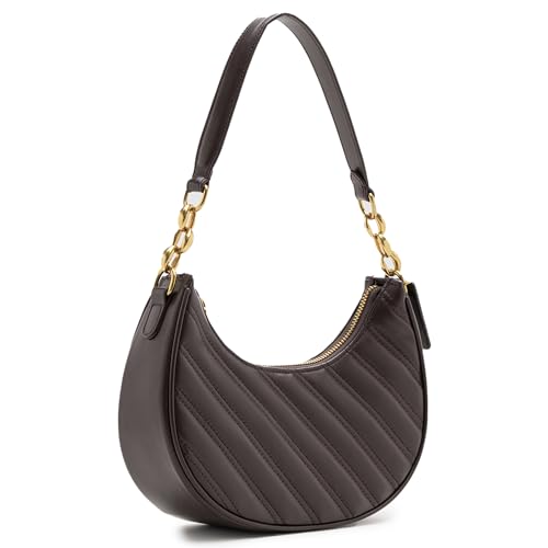Image of Miraggio Betsy Quilted Stylish Shoulder Bag For Women | Half Moon Silhouette | Shoulder Handbags For Women