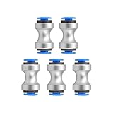 Bowden Tube Connector 5pcs Teflon PTFE Tubing Connectors 3D Printer Accessories，Plastic Metal Mixed Feed Pipe for 3D Printer Bambu Lab P1P/P1S/X1/X1C/X1E,AMS Feed PTFE Feed Tube Connector