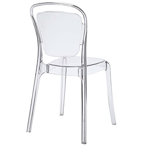 Modway Entreat Modern Acrylic Kitchen And Dining Room Chair In Clear - Fully Assembled #TOP5