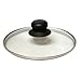 Baumalu, Couvercle en Verre Cerclé Inox 32 cm avec Bouton Bakélite - Couvercle Universel pour Casserole, Poêle, Marmite et Sauteuse - Argenté, Pratique et Durable
