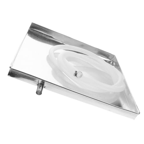 DOITOOL Bandeja De Goteo Cuadrada Para Aire Acondicionado Con Manguera De Drenaje Bandeja De Drenaje De Agua Para Unidad De Aire Acondicionado Para Exteriores