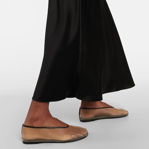 Mesh Ballet Flats for Women Round Toe Slip On Ballerina Mary Jane Shoes Tulle Comfortable Casual Dress Shoes2