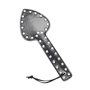 Spanking peddel sex erotische SM leer met klinknagel hartvorm peddel zweep fetish bedboeien rollenspel paren flirten…