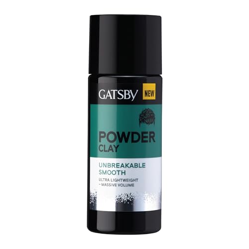 Image of Gatsby Japan Hair Volumizing Powder Clay - 20g | Unbreakable Smooth | Ultra Lightweight & Massive Volume | Matte Finish Hair Wax for Men | Super Strong Hold | Quick & Easy Hair Styling