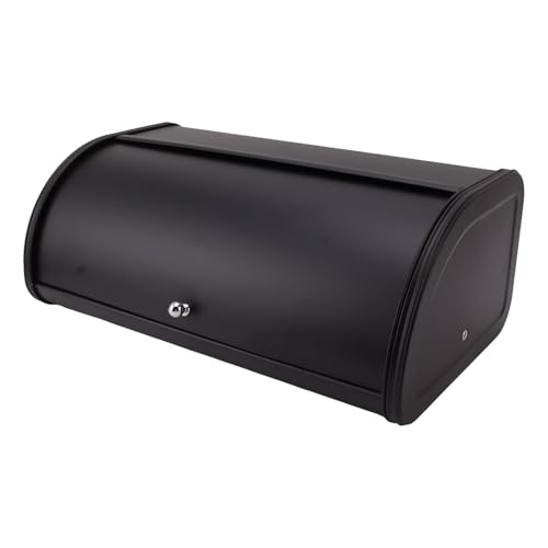 Caja de Pan para Encimera de Cocina, Caja de Pan Negro eszonal.