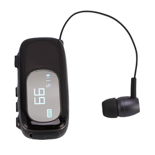 Audífono Bluetooth Retráctil con Pantalla LCD y Alerta Vibratoria miniatura 2