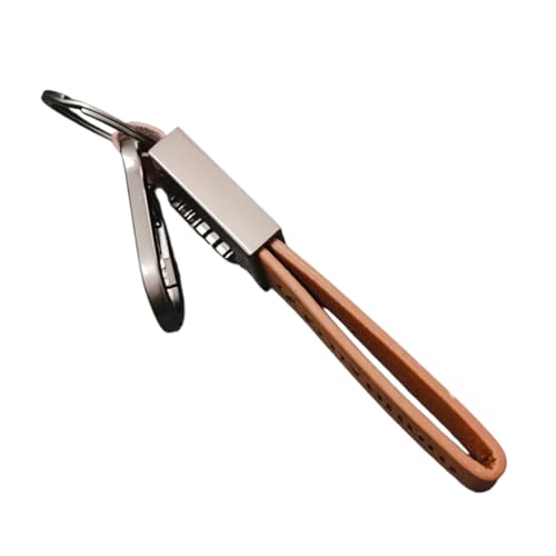 Image of Leather Keychain for Bike & Car Keys | 4 Color Leather with Durable 360 Degree Rotate head and Safety Metal Clip