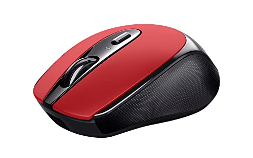 Trust 24019 Zaya Rechargeable Wireless Mouse (built-in rechargeable battery, USB micro-receiver, 4 buttons, 800-1200-1600 DPI) Red