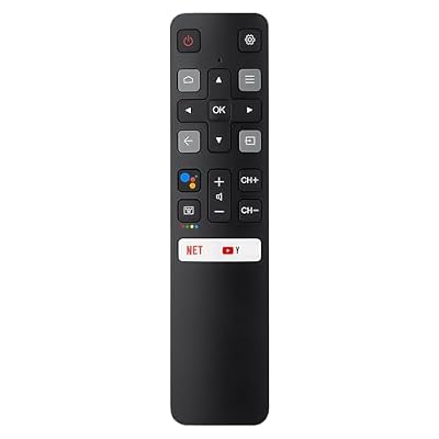 Replacement TCL TV Remote RC802V for TCL Android TV 4K Smart TV Remote Control No Setup Required, 40S334 50S434 55S434 75S434 40S330 70S430 32S334 55S435 50S435 43S434 32S6500A 65P8S 65P8 (No Voice)