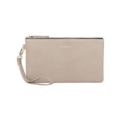 Doris&Jacky Goatskin Leather Wristlet Clutch Wallet Cover
